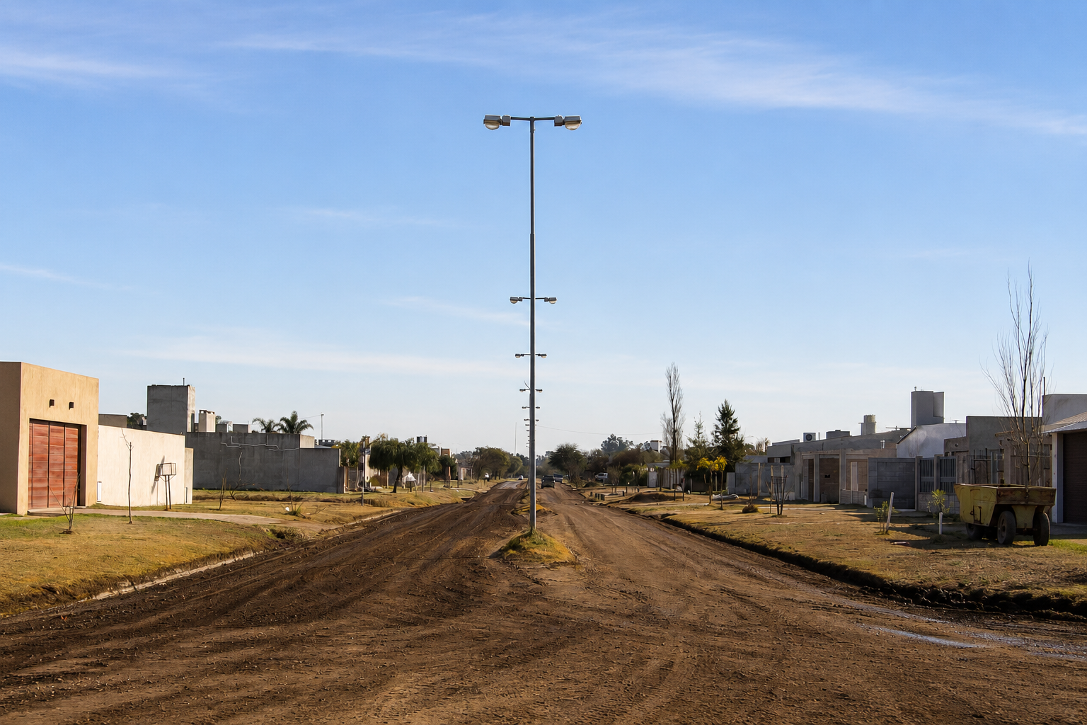 Campos del Oeste suma nuevo cordón&nbsp;cuneta