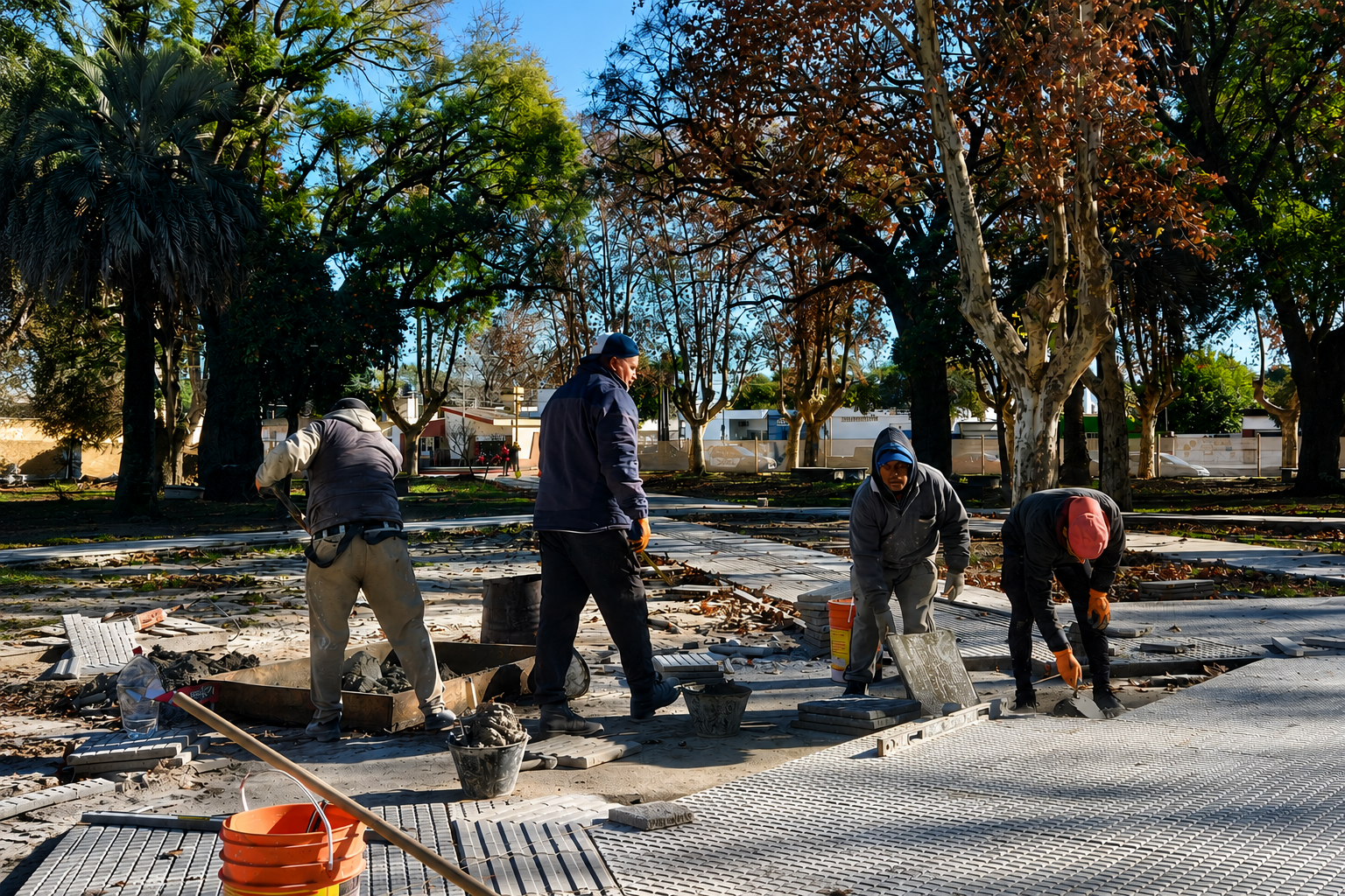 La plaza Rubén Márquez sigue&nbsp;transformándose